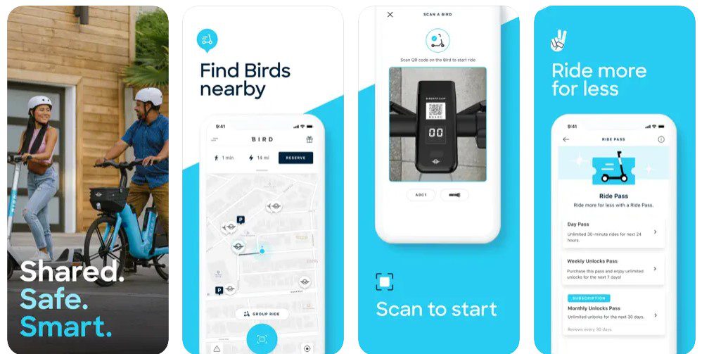 Cost of Developing An e-Scooter App Like Bird