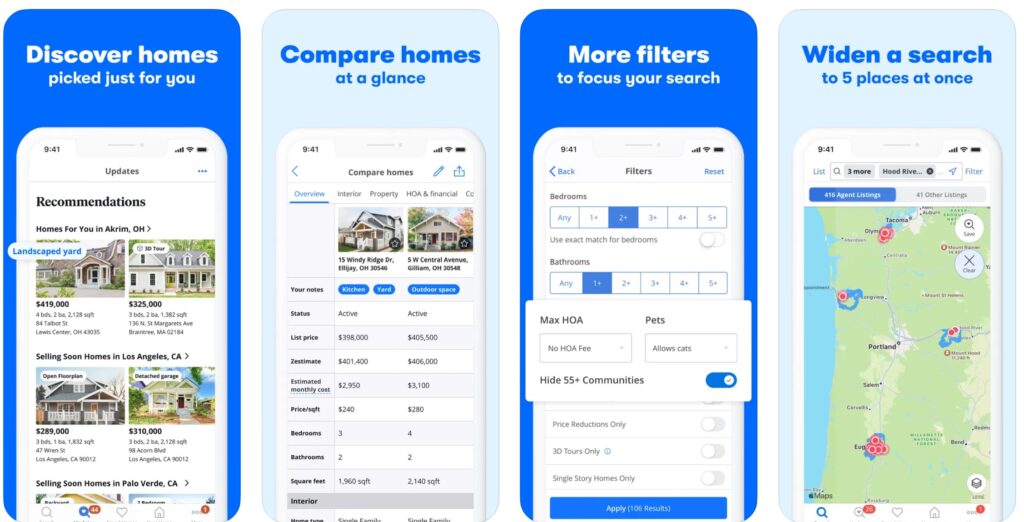 Best Zillow App Cost Of Real Estate App Development Like Zillow Or Trulia