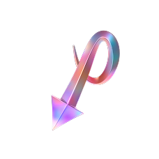 3d rendering arrow icon